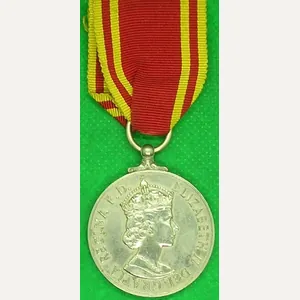 EIIR 2nd TYPE FIRE SERVICE, LONG SERVICE MEDAL