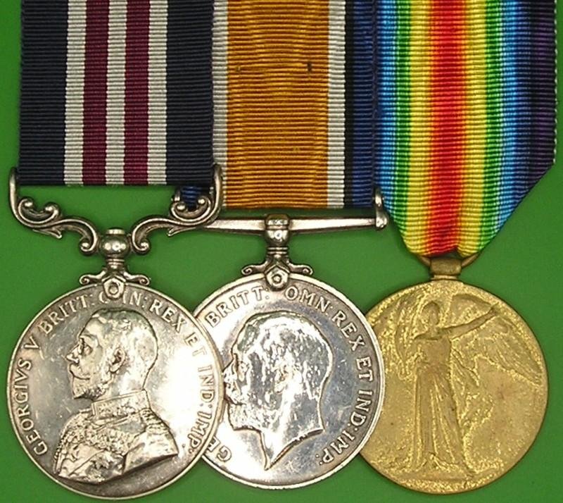 WW1 MILITARY MEDAL & PAIR, 6th CAMERON HIGHRS, K.I.A F&F 25-7-1918, FROM LENNOXTOWN — image 2