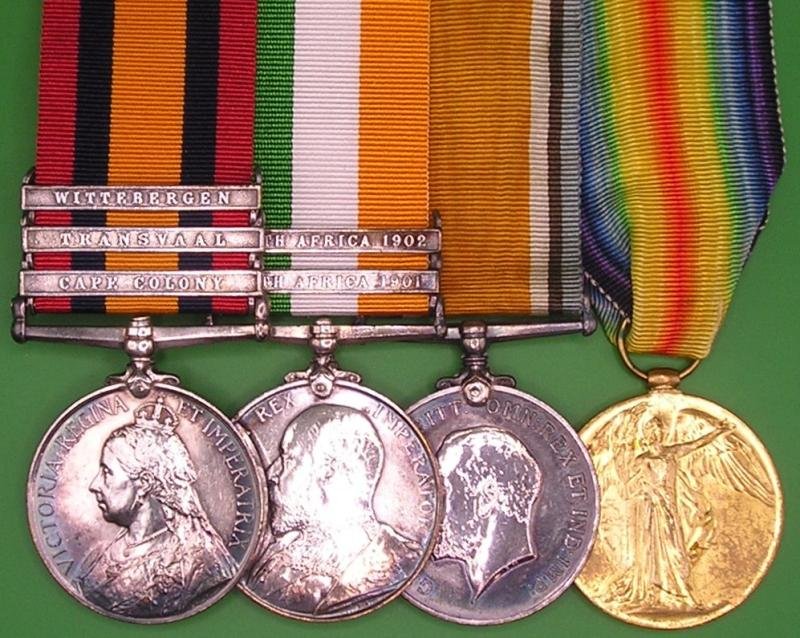 QSA, KSA & WW1 PAIR, 2nd SEAFORTH HIGHRS & BLACK WATCH — image 2