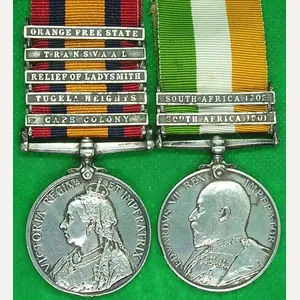 5 BAR QSA & KSA PAIR, 66th BATTERY.R.F.A, SERVED AT …