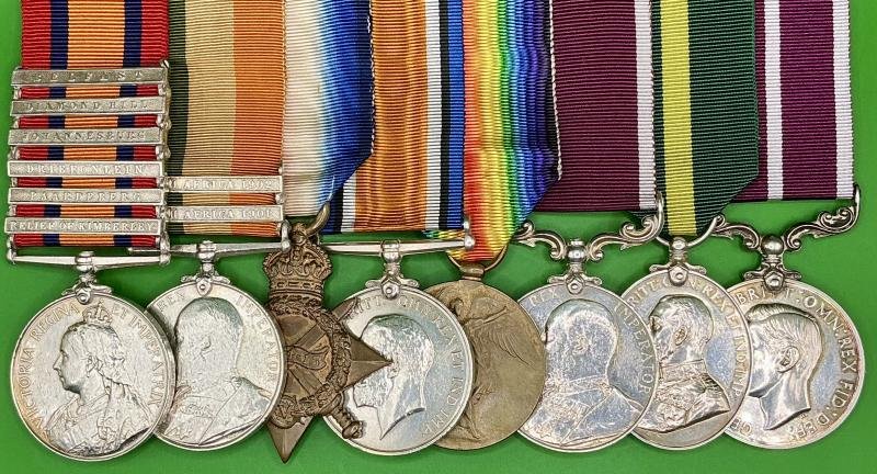 BOER WAR & WW1 LONG SERVICE GROUP WITH EVII LS&GC, GVR TFEM & GVIR MSM, YORKSHIRE REGIMENT, NOTTS & DERBY.REGT & GREEN HOWARDS — image 2