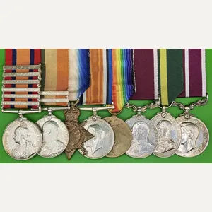 BOER WAR & WW1 LONG SERVICE GROUP WITH EVII LS&GC, …