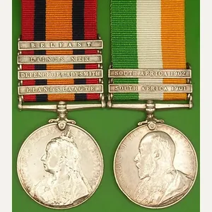 4 BAR QSA & KSA PAIR, 2nd GORDON HIGHLANDERS, ELANDSLAAGTE …