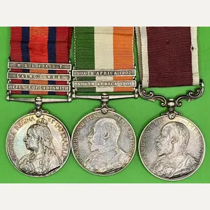 3 BAR QSA, KSA & EVII LS&GC, PIONEER SGT, 2nd …