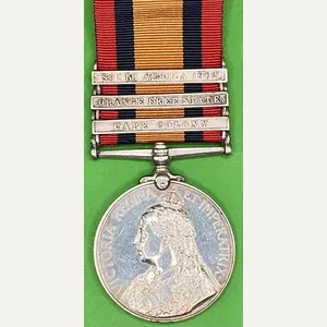 3 BAR QSA, ROYAL DUBLIN FUSILIERS, DIED KROONSTAD 21-5-1902, THE …