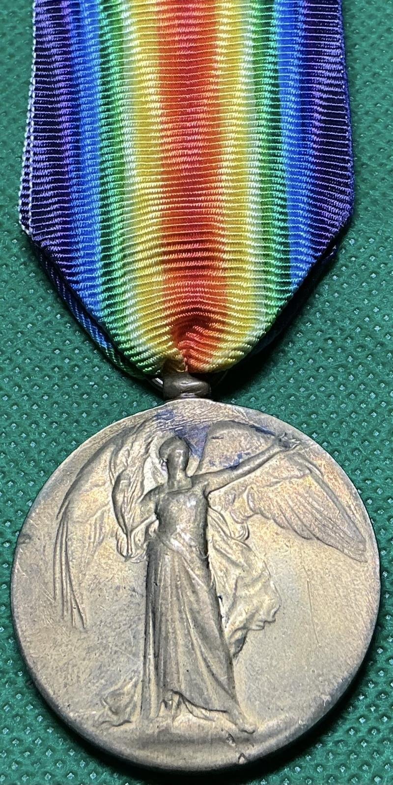 WW1 VICTORY MEDAL, 1/4th W.RID.R, K.I.A F&F 31-9-1916, FROM CLECKHEATON — image 2