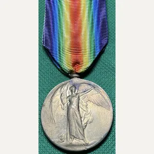 WW1 VICTORY MEDAL, 1/4th W.RID.R, K.I.A F&F 31-9-1916, FROM CLECKHEATON