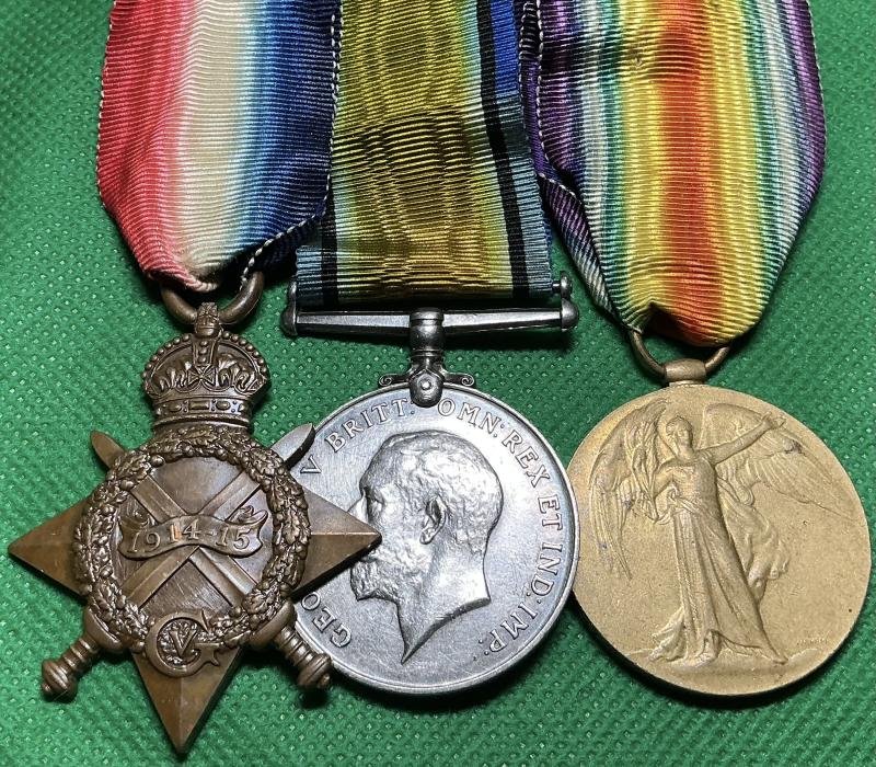 WW1 1914-15 TRIO, 2nd BORDER REGIMENT, WOUNDED 1-7-16, DIED OF WOUNDS 3-7-1916 — image 2