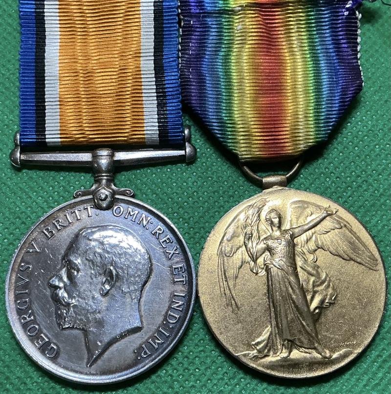 WW1 PAIR, B-BATTERY, 77th BDE.R.F.A, D.O.W F&F 19-11-1917, FROM PLAISTOW — image 2