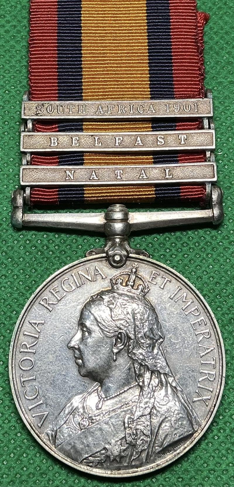 3 BAR QSA, NATAL / BELFAST, 1st ROYAL INNISKILLING FUSILIERS — image 2