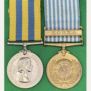 BRITISH & UN KOREA PAIR, ROYAL NORTHUMBERLAND FUSILIERS