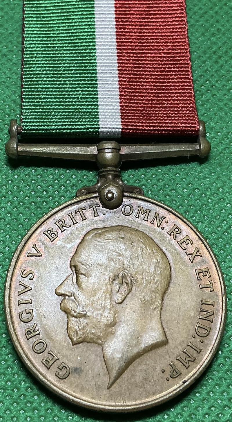WW1 MERCANTILE MARINE MEDAL TO A CHINESE FIREMAN — image 2