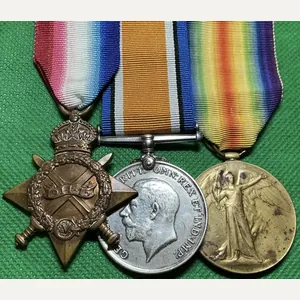 WW1 1914-15 TRIO, 15th HIGHLAND LIGHT INFANTRY, GLASGOW TRAMWAYS BTN, …