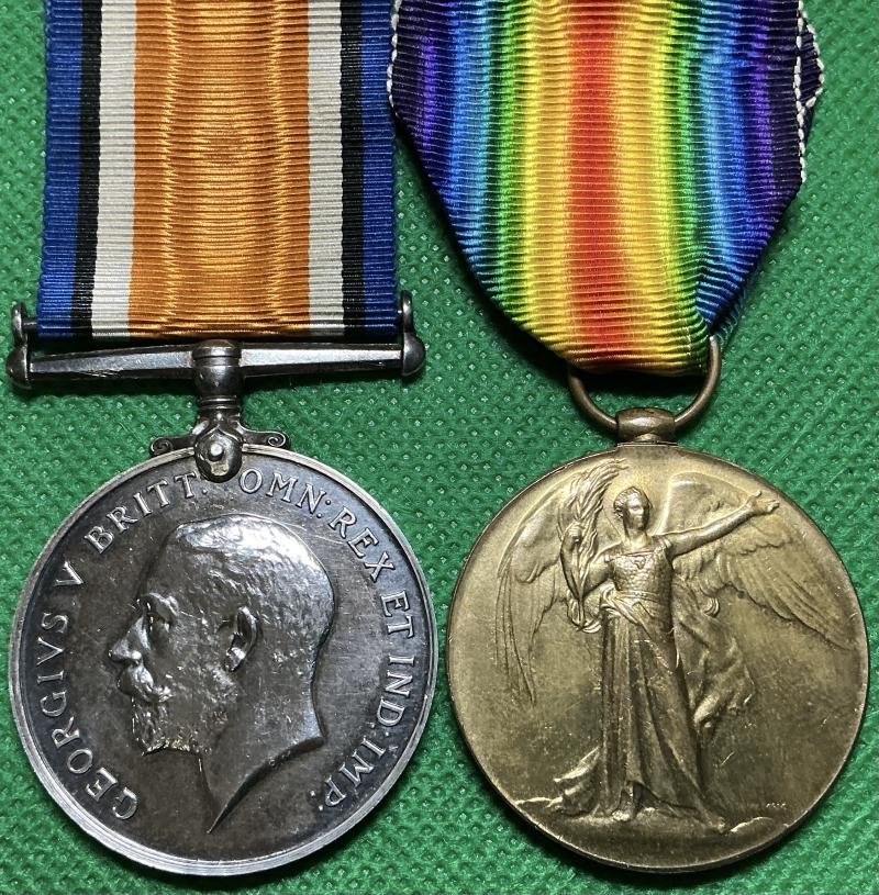 WW1 PAIR, NORTHERN CYCLIST BATTALION — image 2