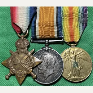 WW1 1914-15 TRIO, 10th DEVON REGIMENT