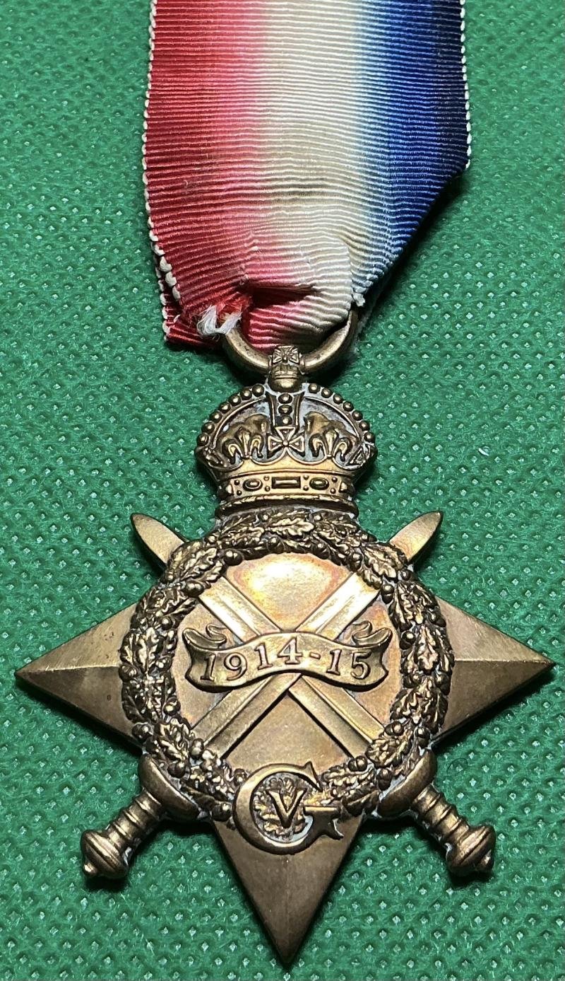 WW1 1914-15 STAR, 1/4th W.RIDING.REGT, K.I.A F&F 3-9-1916, FROM LIGHTCLIFFE, YORKS — image 2