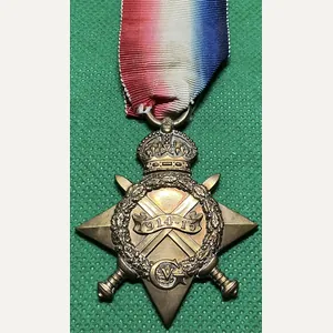 WW1 1914-15 STAR, 1/4th W.RIDING.REGT, K.I.A F&F 3-9-1916, FROM LIGHTCLIFFE, …