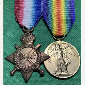 WW1 1914-15 STAR & VICTORY MEDAL, 6th CAMERON HIGHLANDERS, K.I.A …