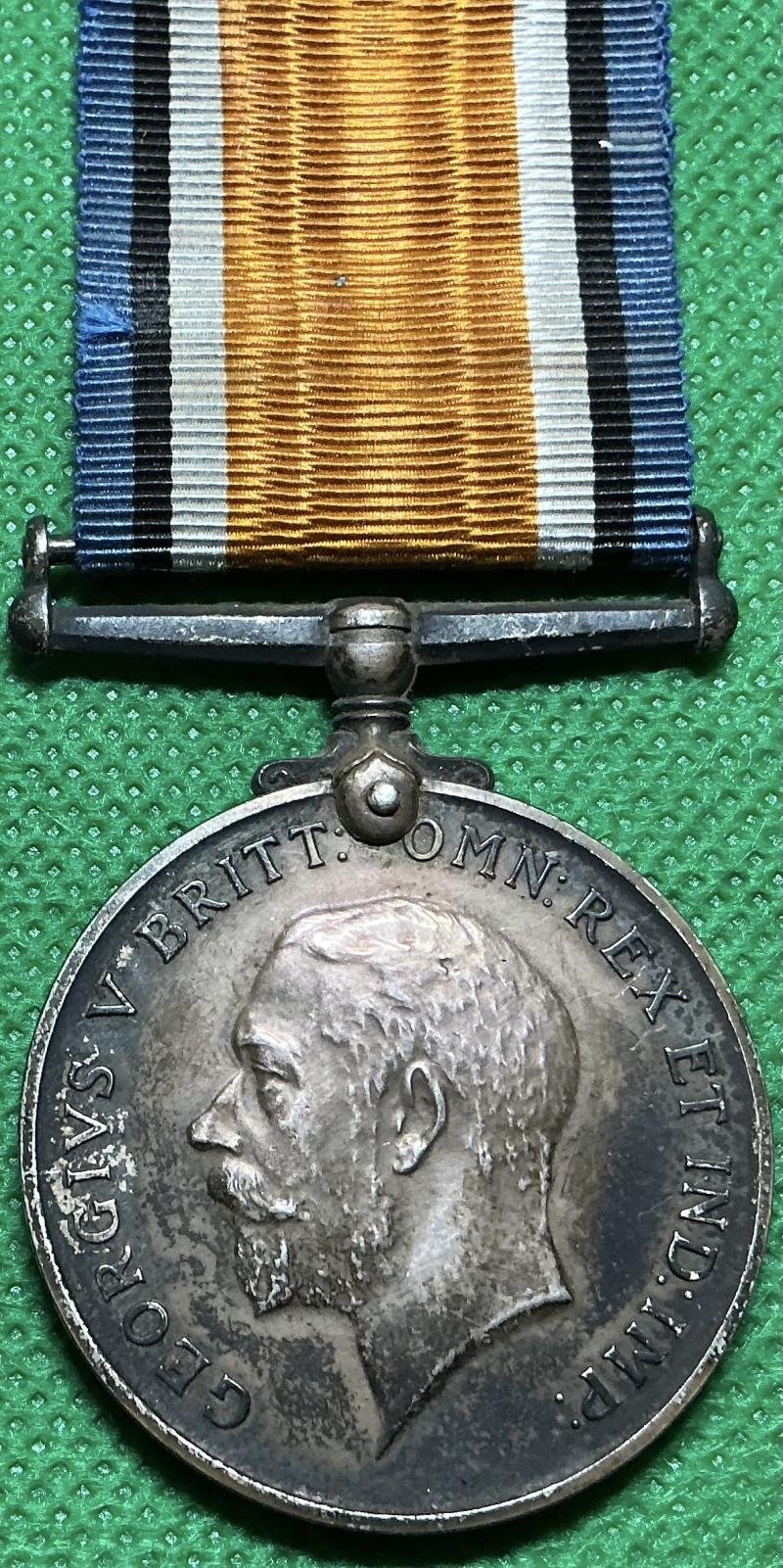 WW1 BRITISH WAR MEDAL,11th RAILWAY COMPANY, ROYAL ENGINEERS, K.I.A F&F 10-8-1917, FROM SUNDERLAND — image 2
