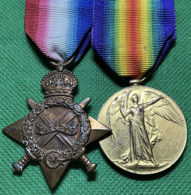WW1 1914-15 STAR & VICTORY MEDAL, ENGINEER, ROYAL NAVAL RESERVE — image 2
