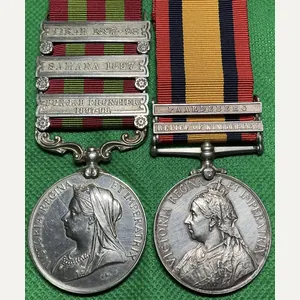 3 BAR IGS 1895 & 2 BAR QSA, 1st ROYAL …