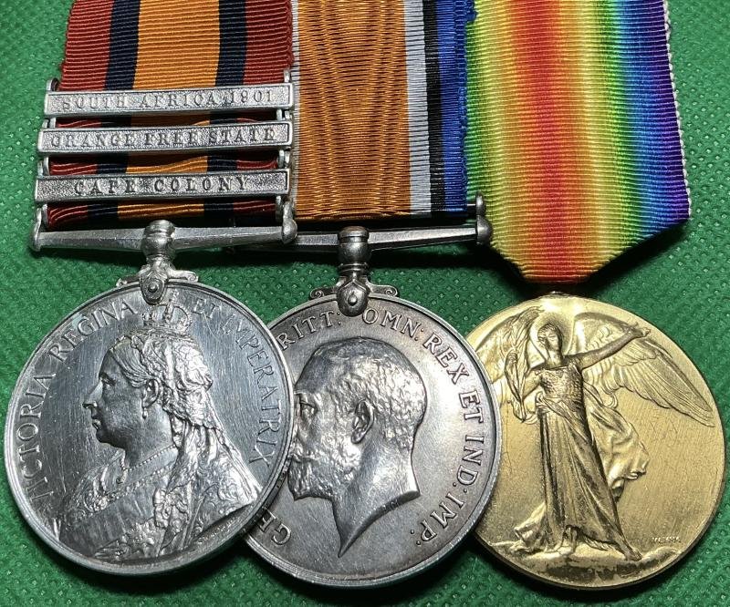 QSA & PAIR, 45th DUBLIN IMPERIAL YEOMANRY & IRISH GUARDS OFFICER, P.O.W LINDLEY 31-5-1900 & K.I.A F&F 9-4-1916 — image 2