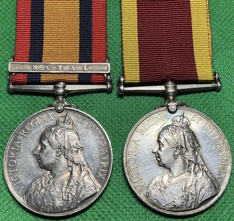 QSA, NATAL & NO CLASP CHINA 1900, HMS TERRIBLE — image 2