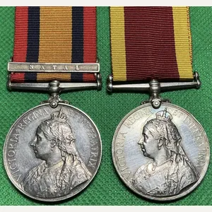 QSA, NATAL & NO CLASP CHINA 1900, HMS TERRIBLE