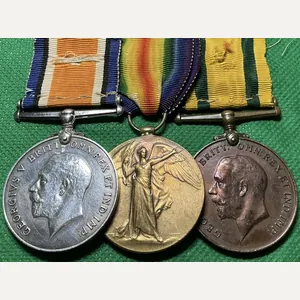 WW1 PAIR & TFWM, 12th YORK & LANCASTER REGIMENT & …