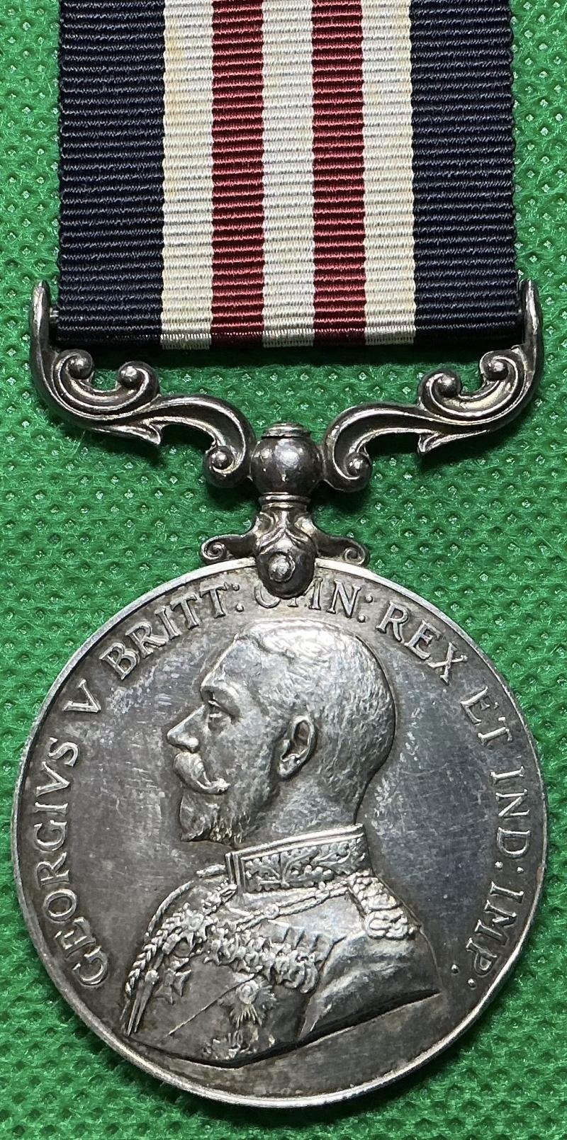 GVR 1st TYPE WW1 MILITARY MEDAL, 1st ROYAL IRISH RIFLES, K.I.A F&F 16-8-1917, FROM BELFAST — image 2