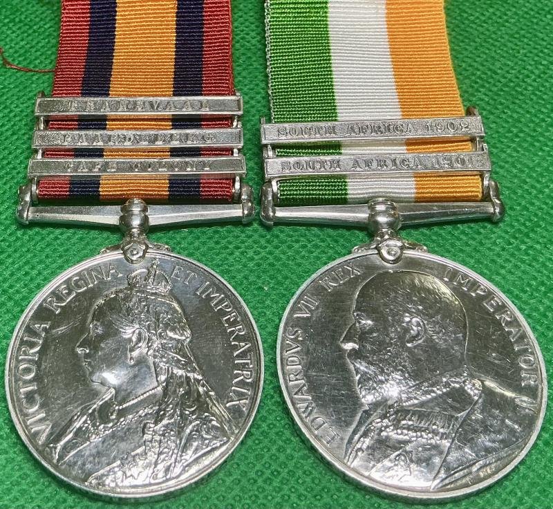 QSA & KSA PAIR, 2nd SEAFORTH HIGHLANDERS, TWICE WOUNDED, MAGGERSFONTEIN 11-12-1899 & PAARDEBERG 18-2-1900 — image 2