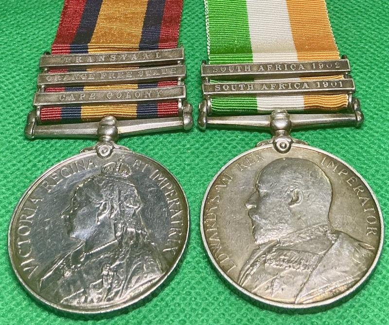 QSA & KSA PAIR, 2nd SEAFORTH HIGHLANDERS, WOUNDED SMALDEEL 5-4-1901 — image 2