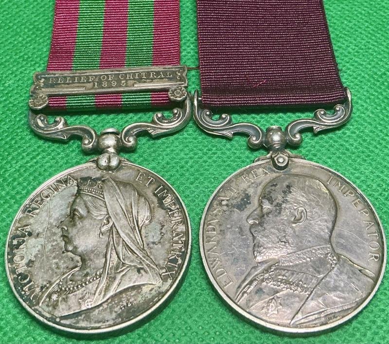 IGS 1895 RELIEF OF CHITRAL 1895 & EVII ARMY LS&GC, 1st GORDON.HIGHLANDERS — image 2