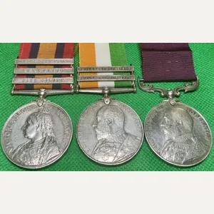 QSA, KSA & EVII ARMY LS&GC, LEINSTER REGIMENT