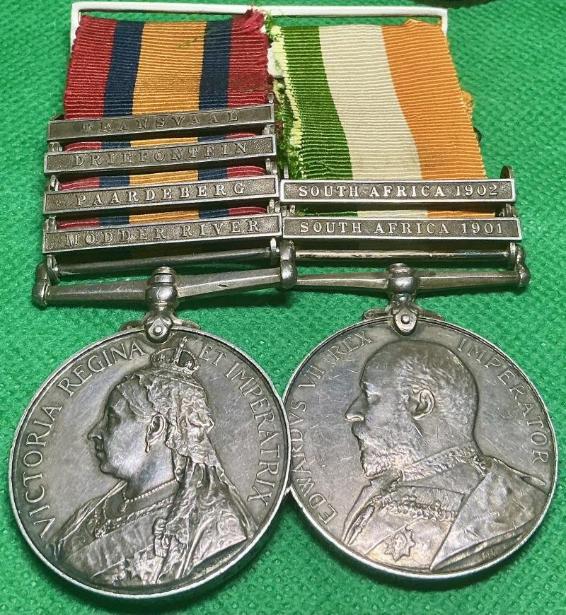 4 BAR QSA & KSA PAIR, 1st ARGYLL & SUTHERLAND HIGHLANDERS — image 2