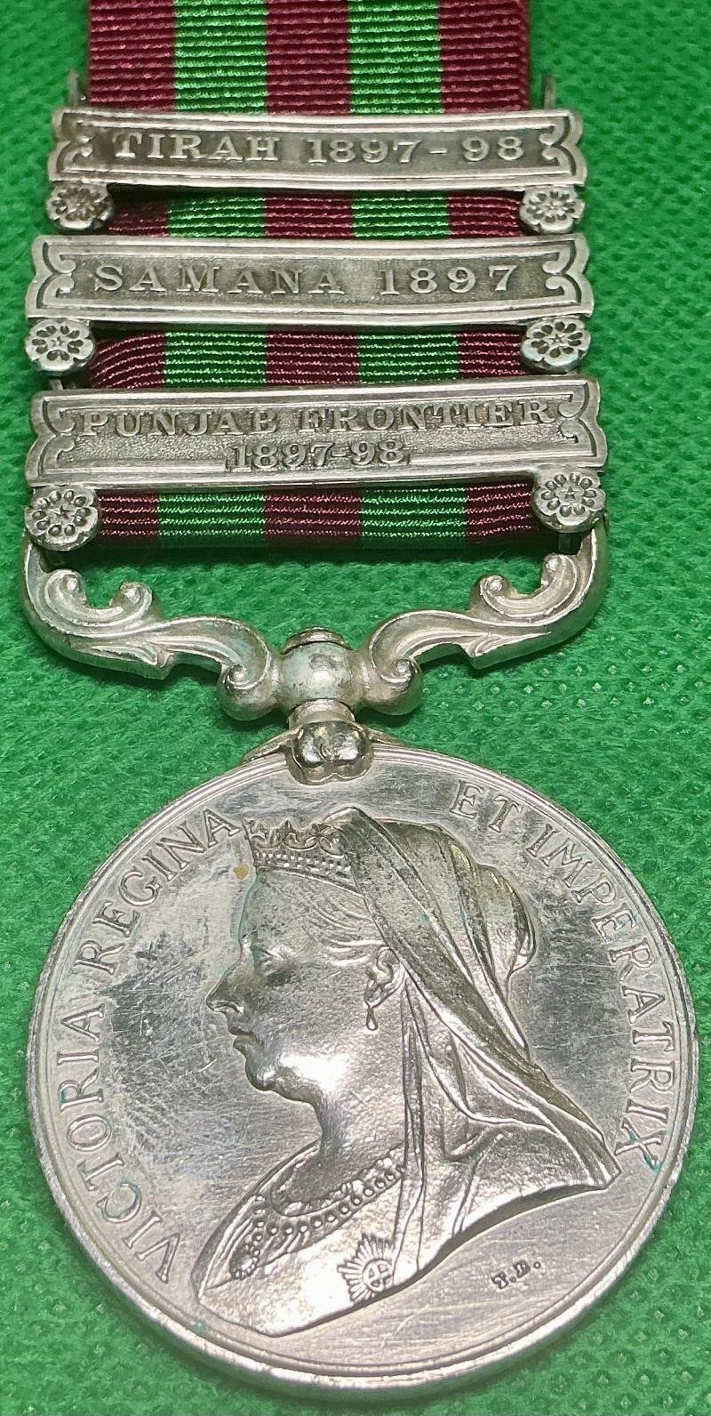 3 BAR IGS 1895, 19th HUSSARS, ONE OF ONLY 6 MEDALS TO THIS REGIMENT — image 2