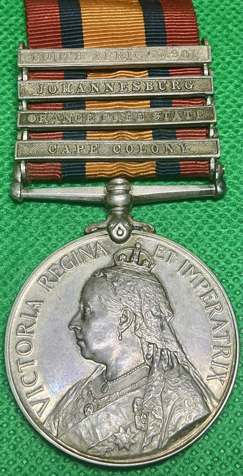 QSA 1899-1902, 1st V.B.GORDON.HIGHRS, WOUNDED DOORNKOP 29-5-1900