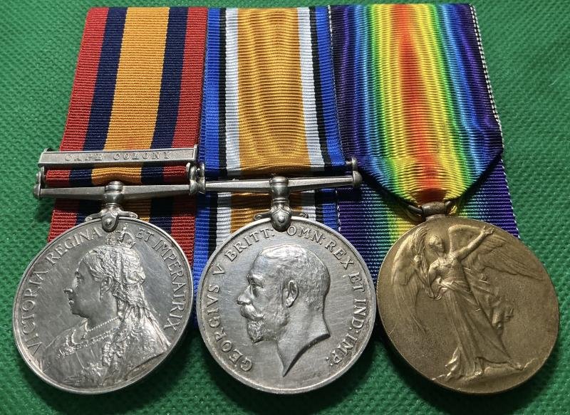 QSA CAPE COLONY & WW1 PAIR, HMS BARROSSA, ROYAL NAVY — image 2