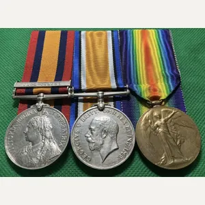 QSA CAPE COLONY & WW1 PAIR, HMS BARROSSA, ROYAL NAVY