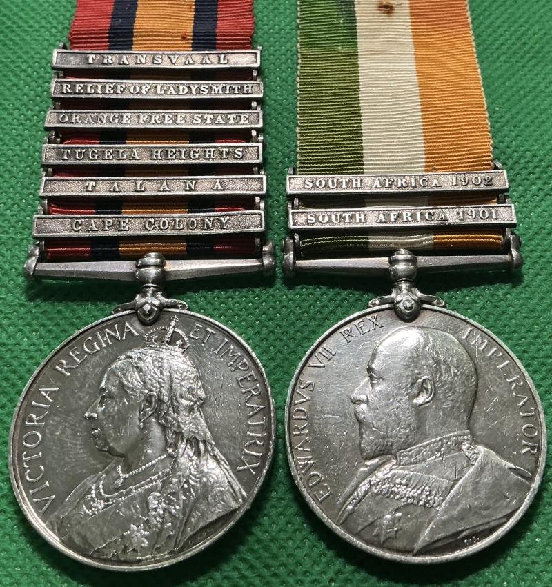 6 BAR QSA & KSA PAIR, C-SJT, ROYAL DUBLIN FUSILIERS — image 2