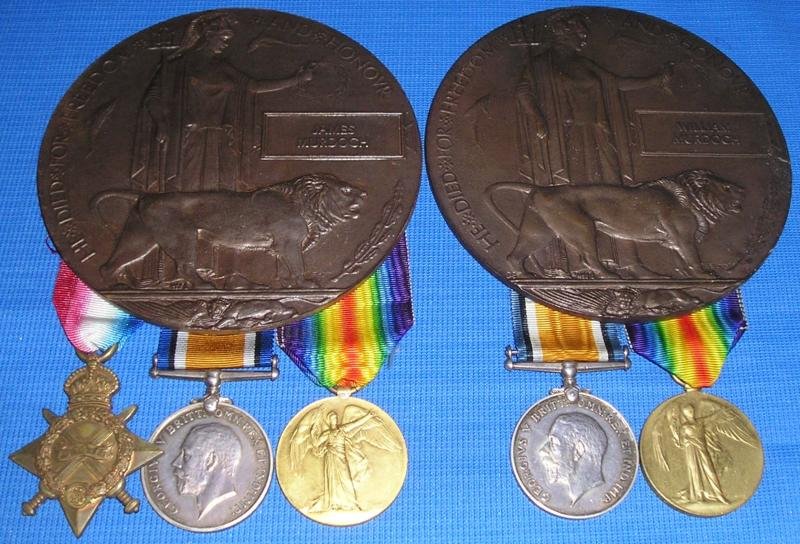 2X WW1 MEMORIAL PLAQUE GROUPS TO BROTHERS FROM DALBEATTIE, 2nd K.O.S.B & ROYAL ENGINEERS — image 2