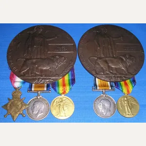 2X WW1 MEMORIAL PLAQUE GROUPS TO BROTHERS FROM DALBEATTIE, 2nd …