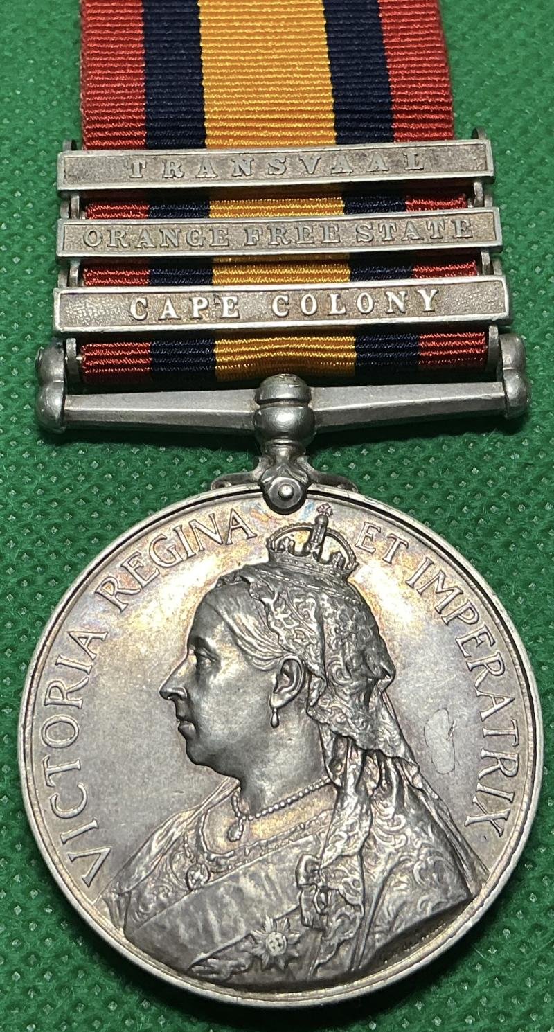 3 BAR QSA, 2nd ROYAL IRISH RIFLES, PRISONER OF WAR AT REDDERSBURG 1900 — image 2