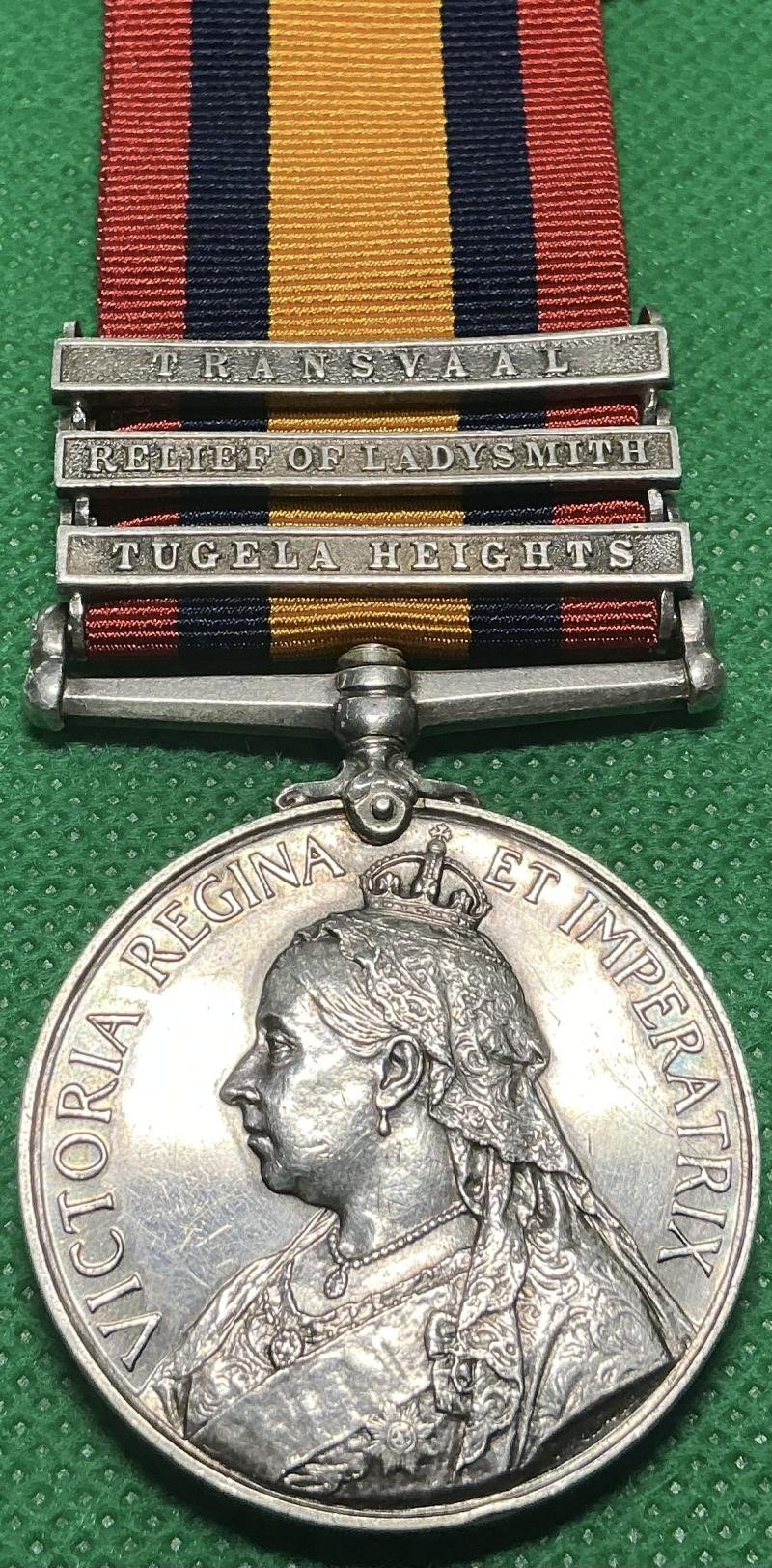 3 BAR QSA, 2nd ROYAL SCOTS FUSILIERS, TUGELA HEIGHTS / RELIEF OF LADYSMITH — image 2