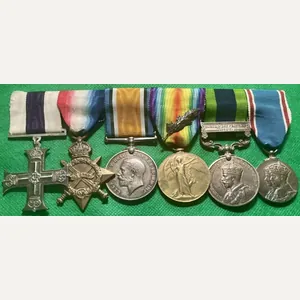 WW1 ROYAL ARTILLERY OFFICERS MC & M.I.D GROUP WITH IGS …