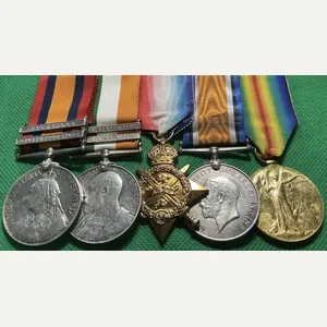 QSA, KSA, 1914 TRIO, ROYAL INNISKILLING FUSILIERS, PRISONER OF WAR …