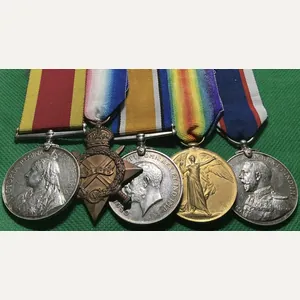 NO BAR CHINA 1900, 1914-15 TRIO & RFR LONG SERVICE, …