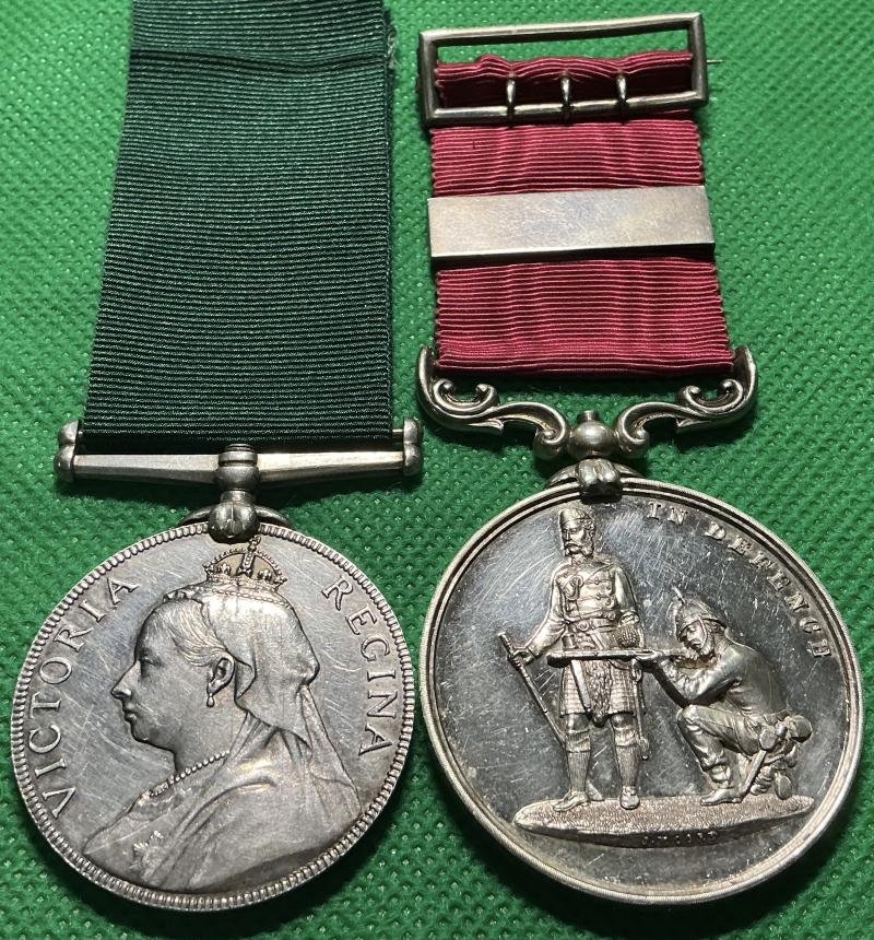 VICTORIAN VOLUNTEER MEDAL & SUPERB SILVER SHOOTING MEDAL, 1st V.B GORDON HIGHLANDERS — image 2