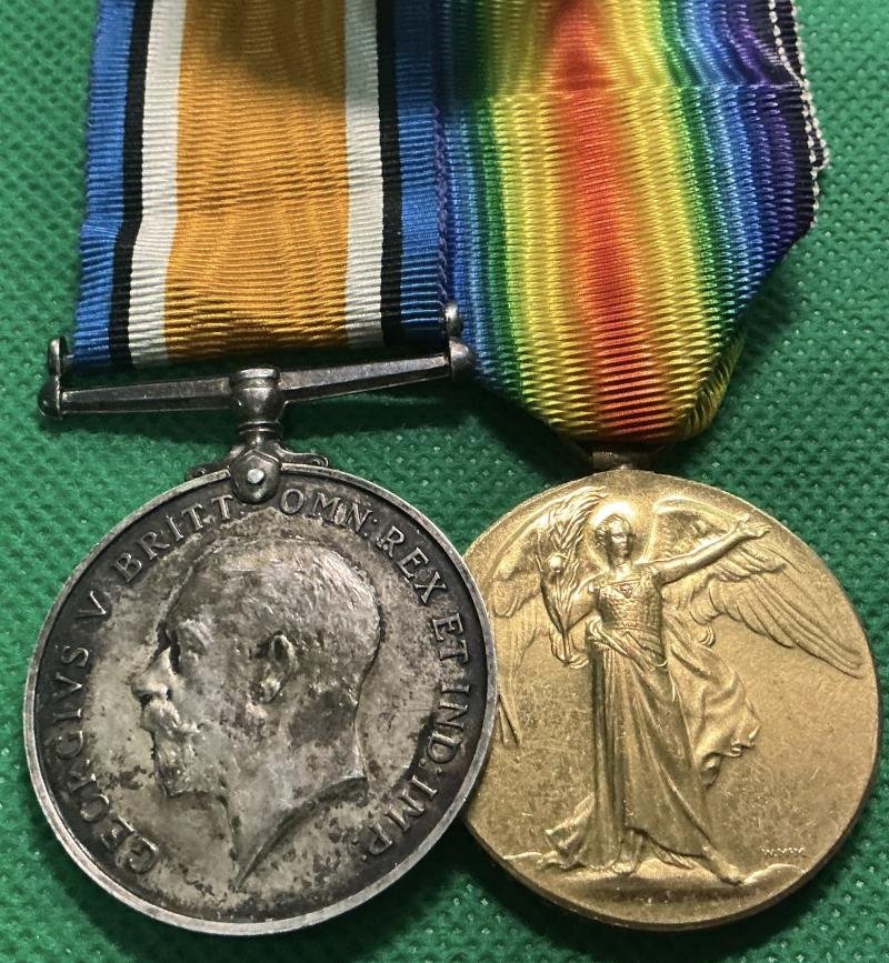 WW1 PAIR, 18th LANCASHIRE FUSILIERS. K.I.A F&F 1-6-1918, FROM STOCKTON ON THE FOREST, YORKS — image 2