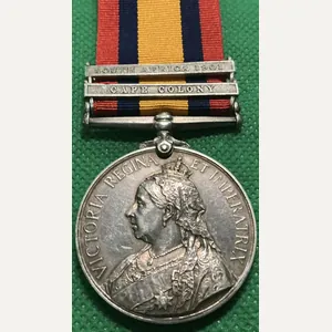 QSA CAPE COLONY & S.AFRICA 1901,ROYAL MARINE. HMS TERPSICHORE, DIED …